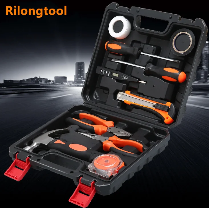 Plastic case packing home repair hand tool set