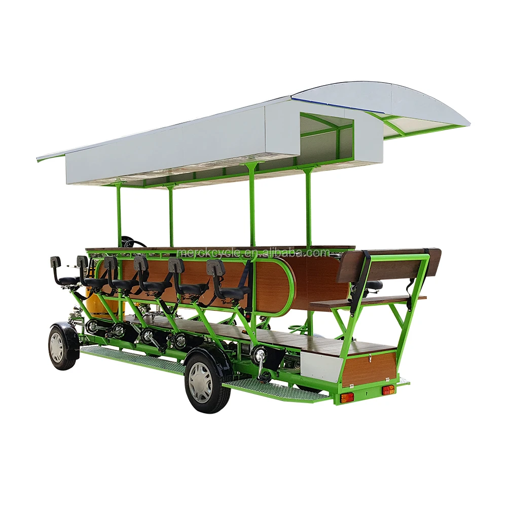 15 Passenagers Seat Electric Beer Bike Company team Pedal Tourism Sightseeing Cycle Pub Beer Party Bicycle