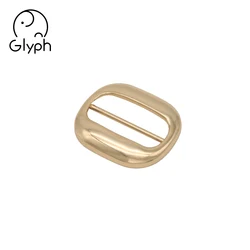 Bag accessories custom logo slide buckles metal square ring Tri glide buckles for belt