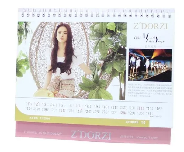 2020 New wholesale Desgin tent table desk calendar printing