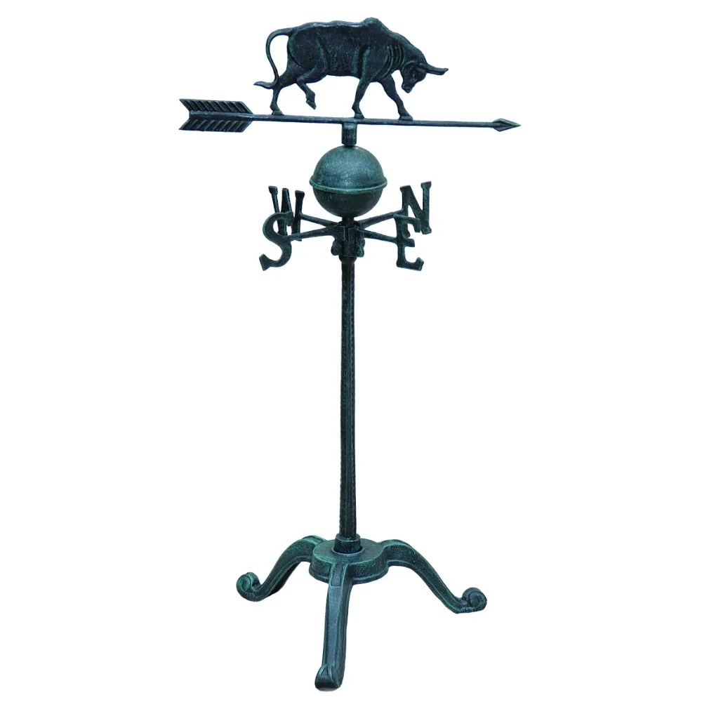 Garden cast aluminum rooster wind vane supplier