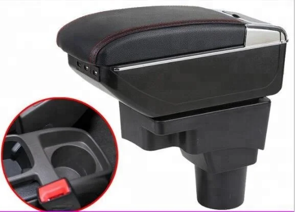 Car Armrest Center Console Storage Box Car accessories case For KIA Rio K2 2011- 2016