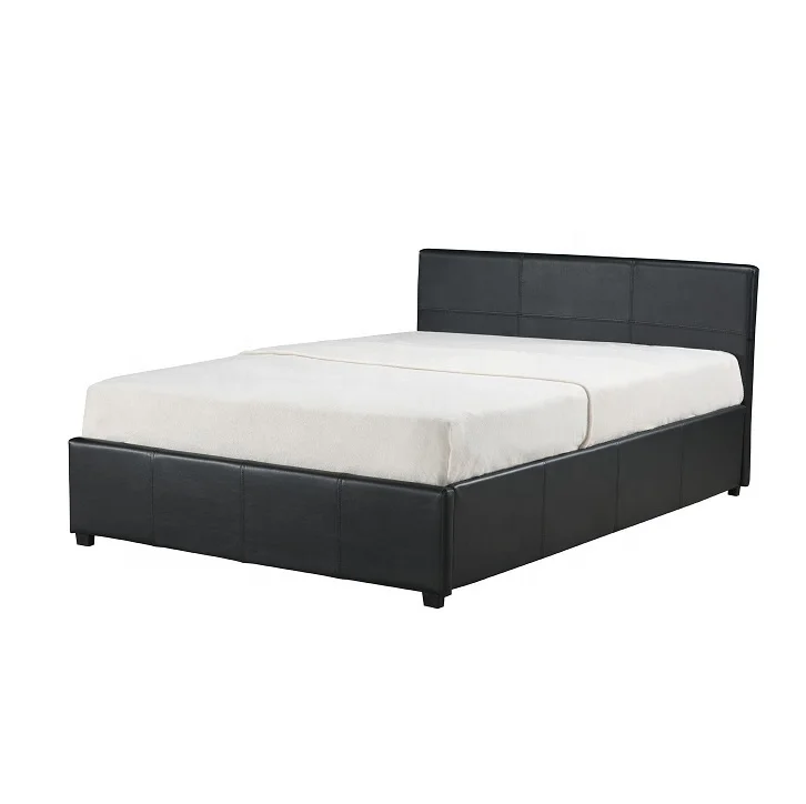 Ottoman Gas Lift Up Storage Bed - Black 4ft6 Double 5ft King size
