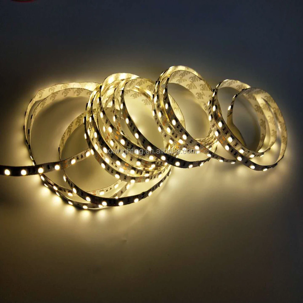 high bright CE RoHS 12V/DC 300leds 5M Warm white led flex strip light roll