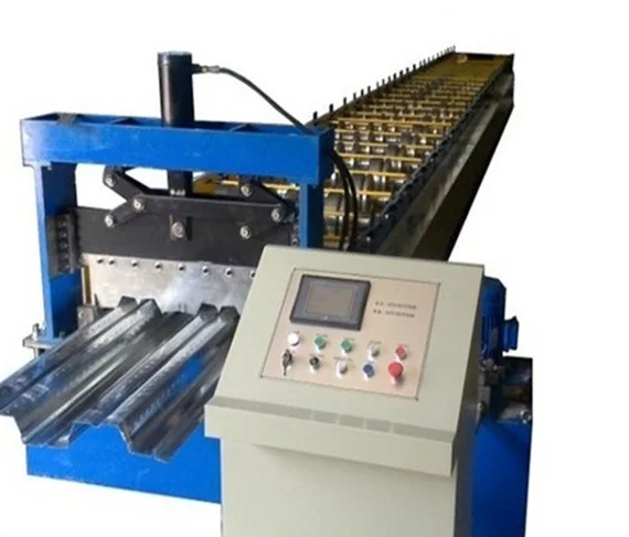 Steel Floor Metal Deck Scaffolding Roll Forming Machine Made in China.