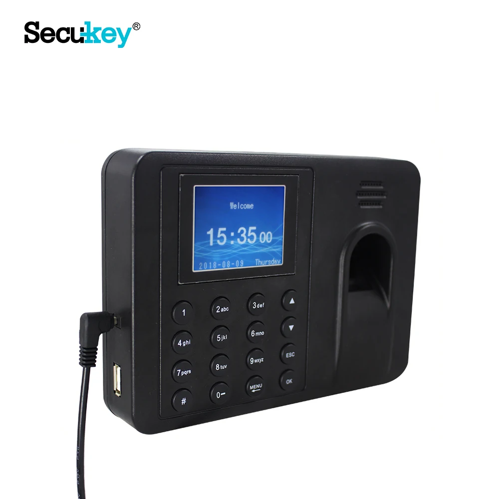 Сканер отпечатков пальцев времени и времени посещаемости и контроль доступа