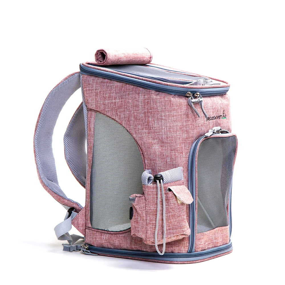 Удобный складной рюкзак-переноска для щенков, кошек и собак