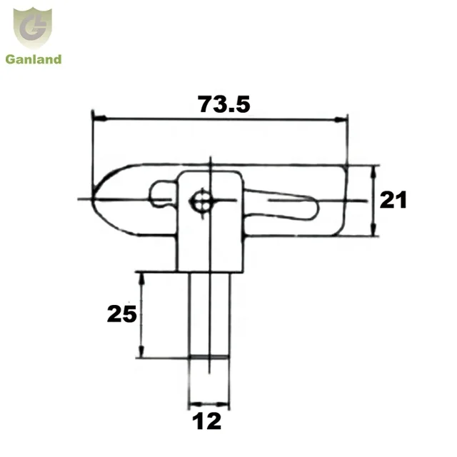 GL-14141 Truck Fastener Drop Nose Pins Screw On Antiluce Fasteners