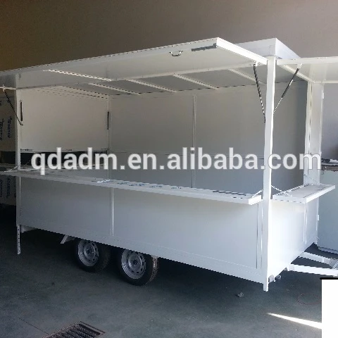 Mobile kiosk fast food trailer