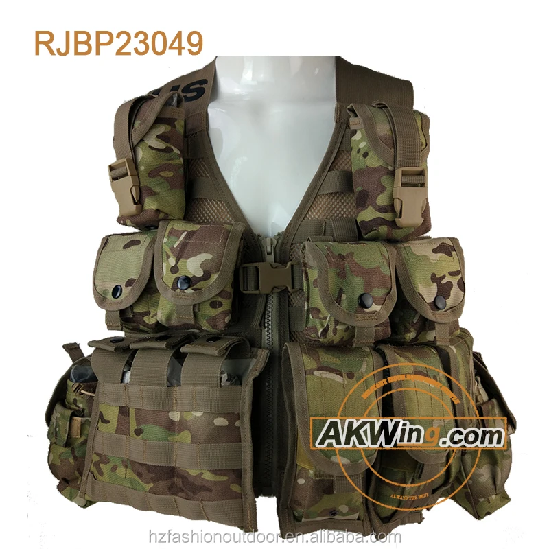 Camouflage military gear police tactical combat vest