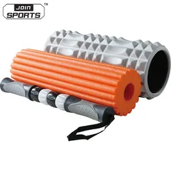 China supplier logo printing yoga column muscle massage roller stick 3 in 1 foam roller