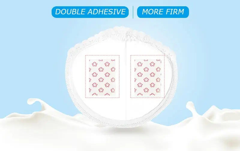 
OEM Maternity Breastfeeding Absorbent Disposable Breast Pads with Leak Guard 