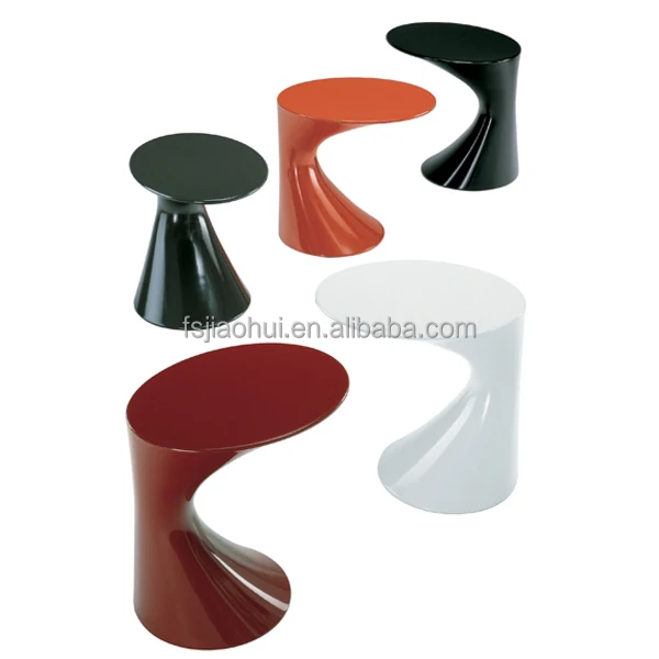 
movable bedroom furniture modern Zanotta Tod fiberglass bed side table 