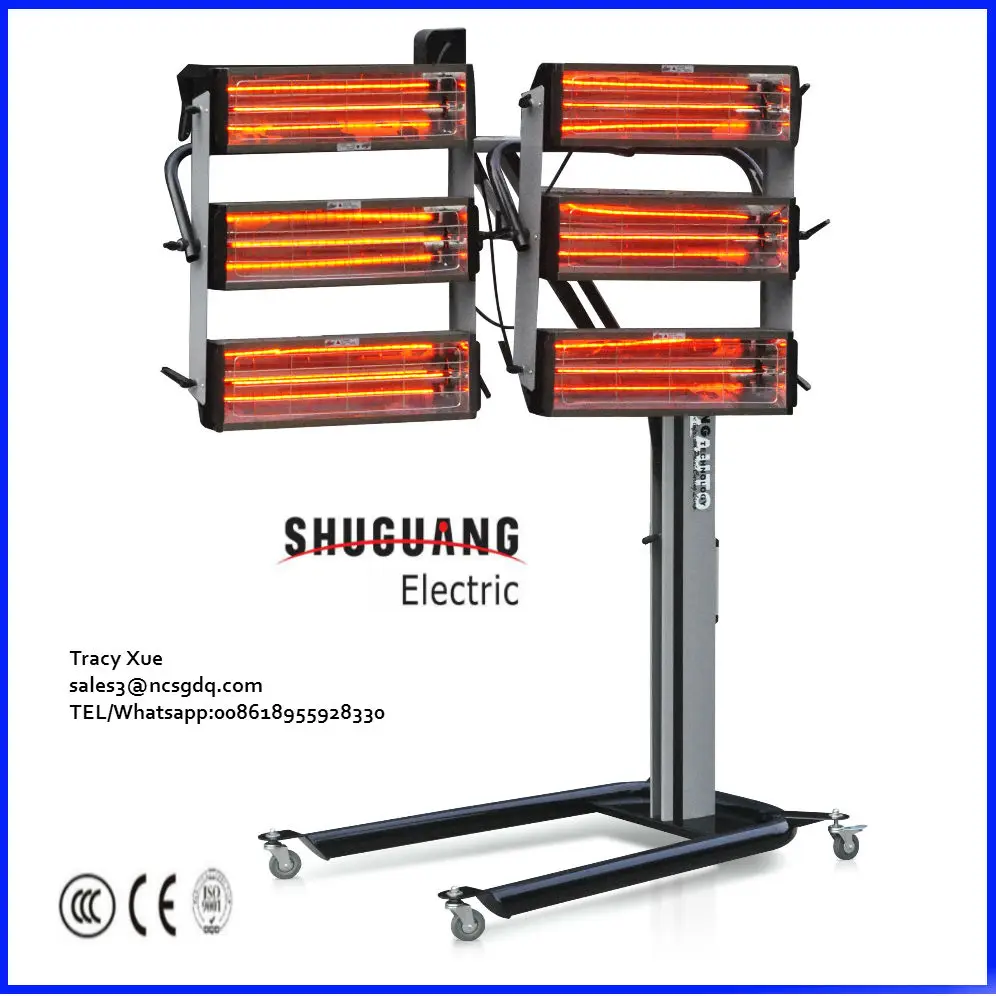 Vehicle Infrared bake Lamp, IR lamp for drying paint