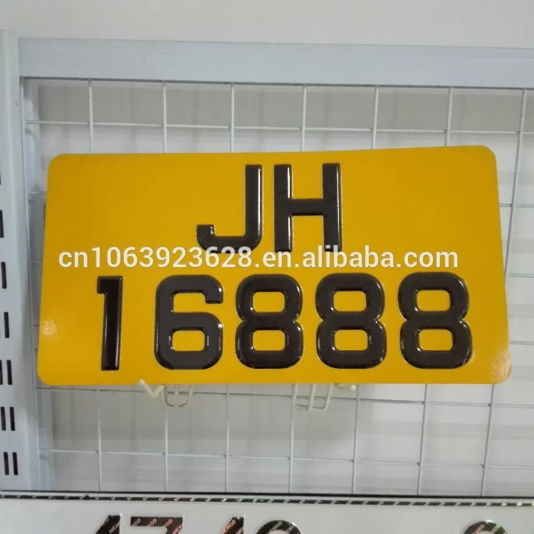 OEM Welcome Reflective Number Plate Aluminum Car License Plate