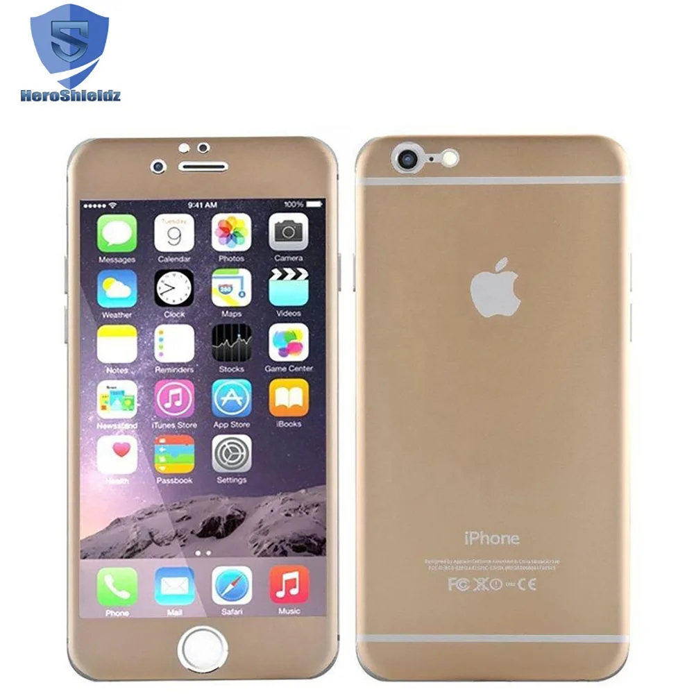 
2019 Promotion 4D Cover Protector 6s Plus Aluminum alloy Frame protector Front and Back Protector 7 Plus Full Screen Guard 