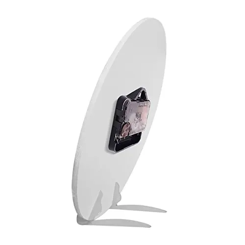 Tropical Shell Ocean Beach Round Acrylic Wall Clock, Silent Coreless Oil Painting Home Office School Decoration Clock Art