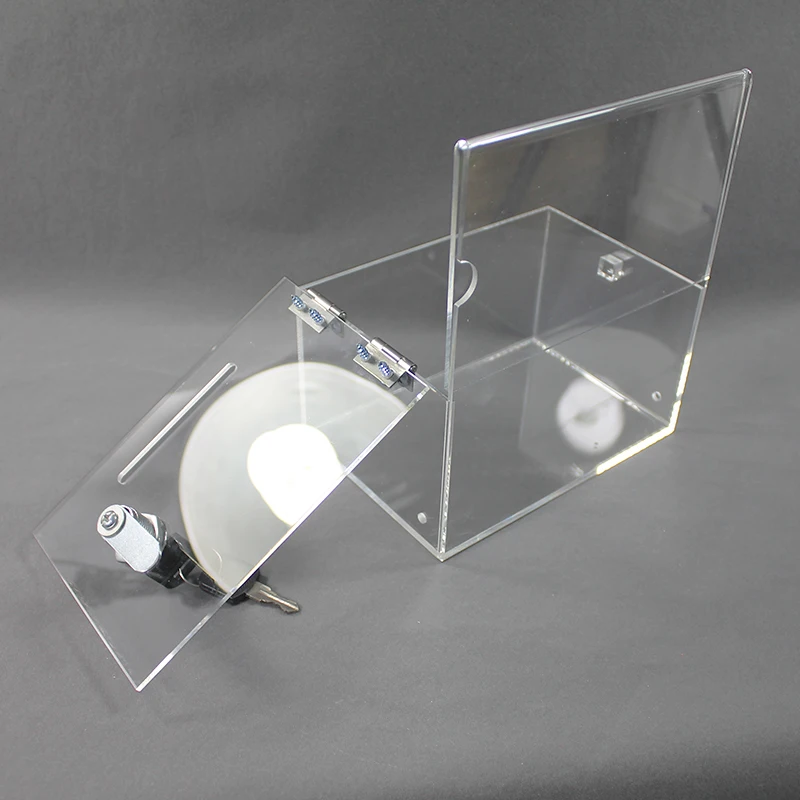 Acrylic Display/donation/name Card Box Transparent Customized for Holding Things, Protecting Products Assembly Type Boxes CN;GUA
