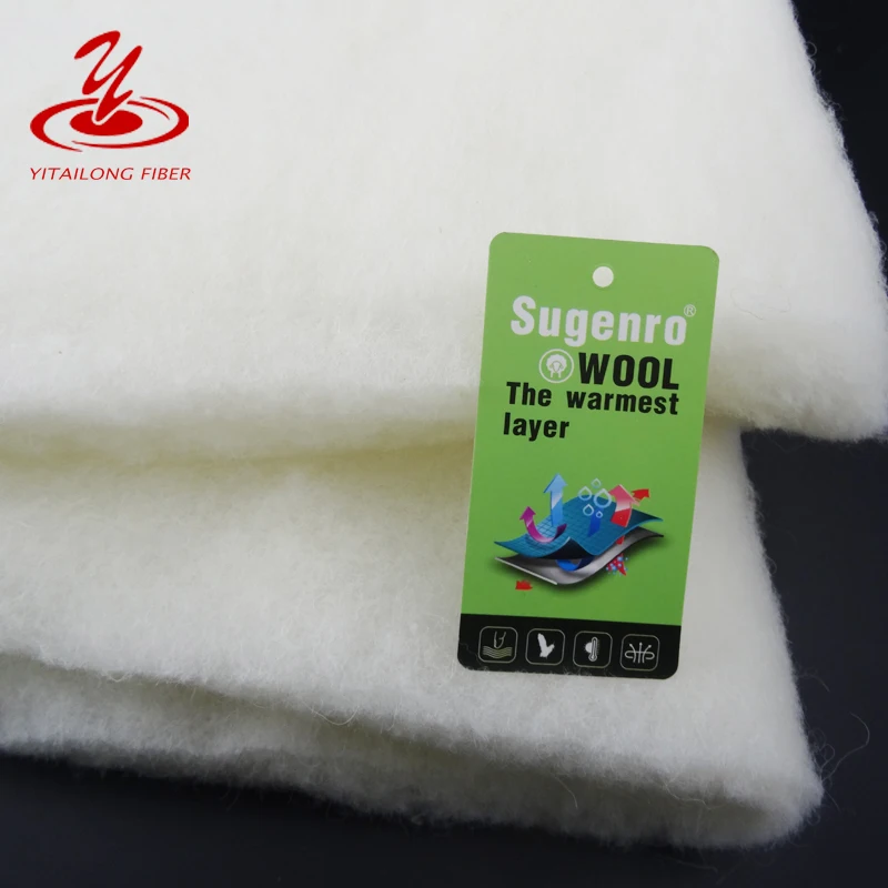 Garment Filling 40% Polyester 60% Wool Batting Manufacturer
