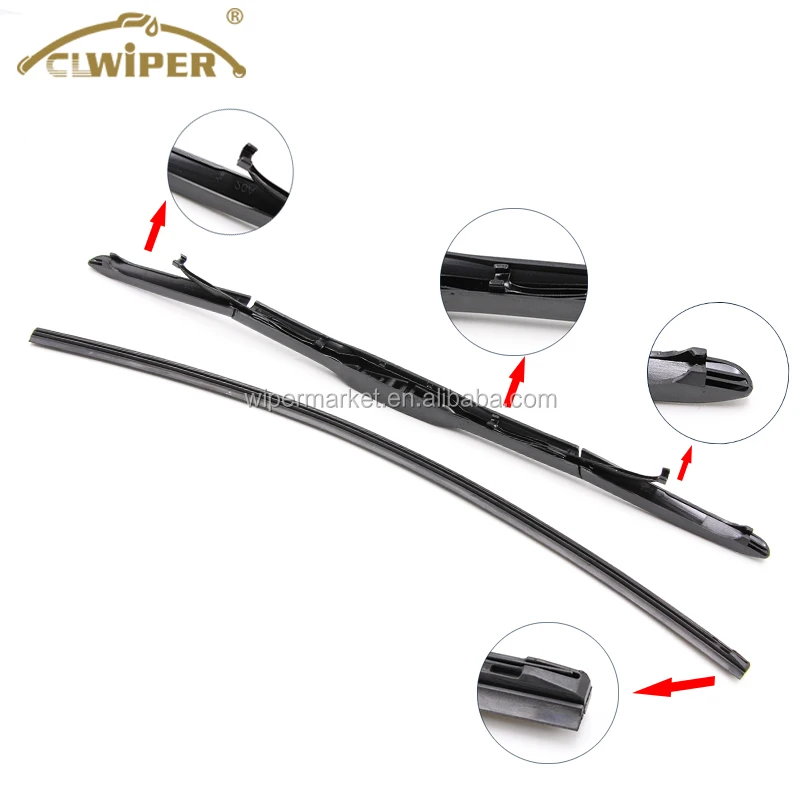 Universal auto spare parts wholesale auto hybrid wiper blade