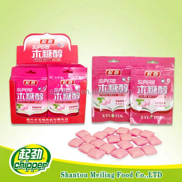 Energy chewing gum brand for promotion