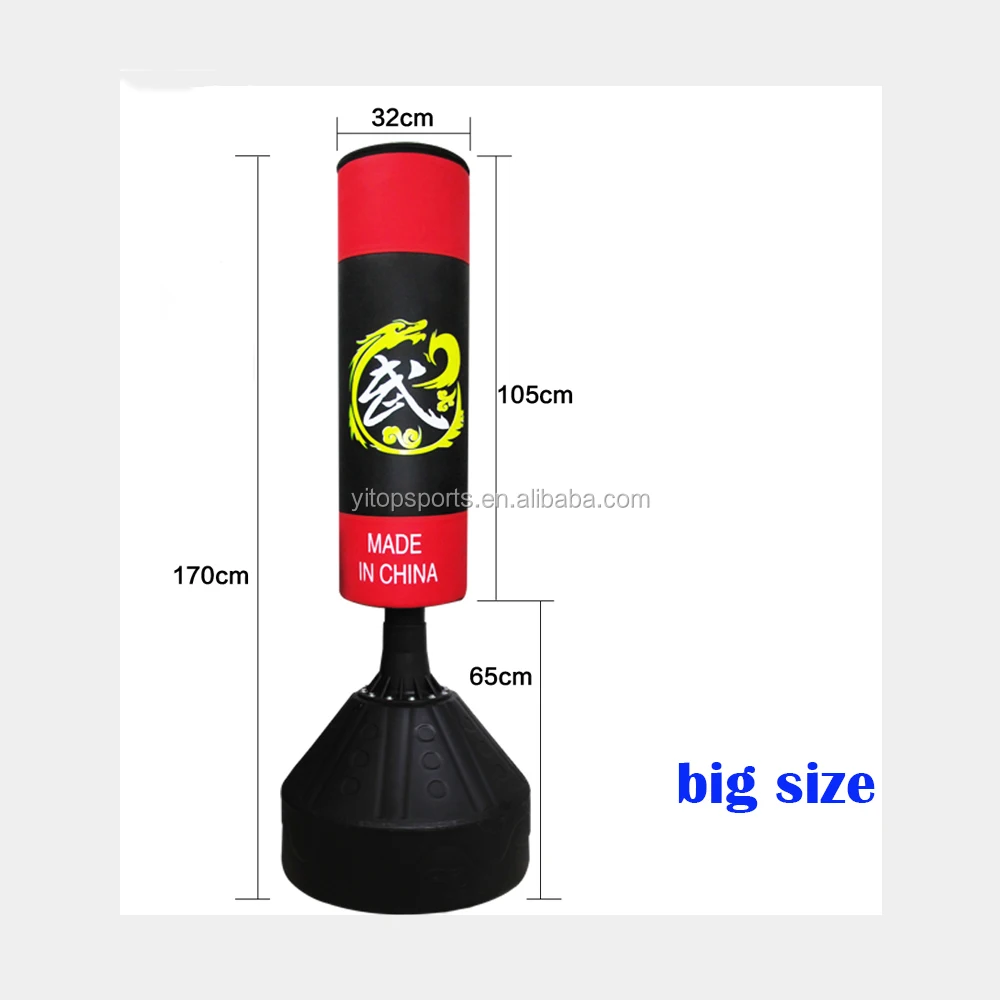 Martial arts Black Durable Custom Free Standing Punching sandbag