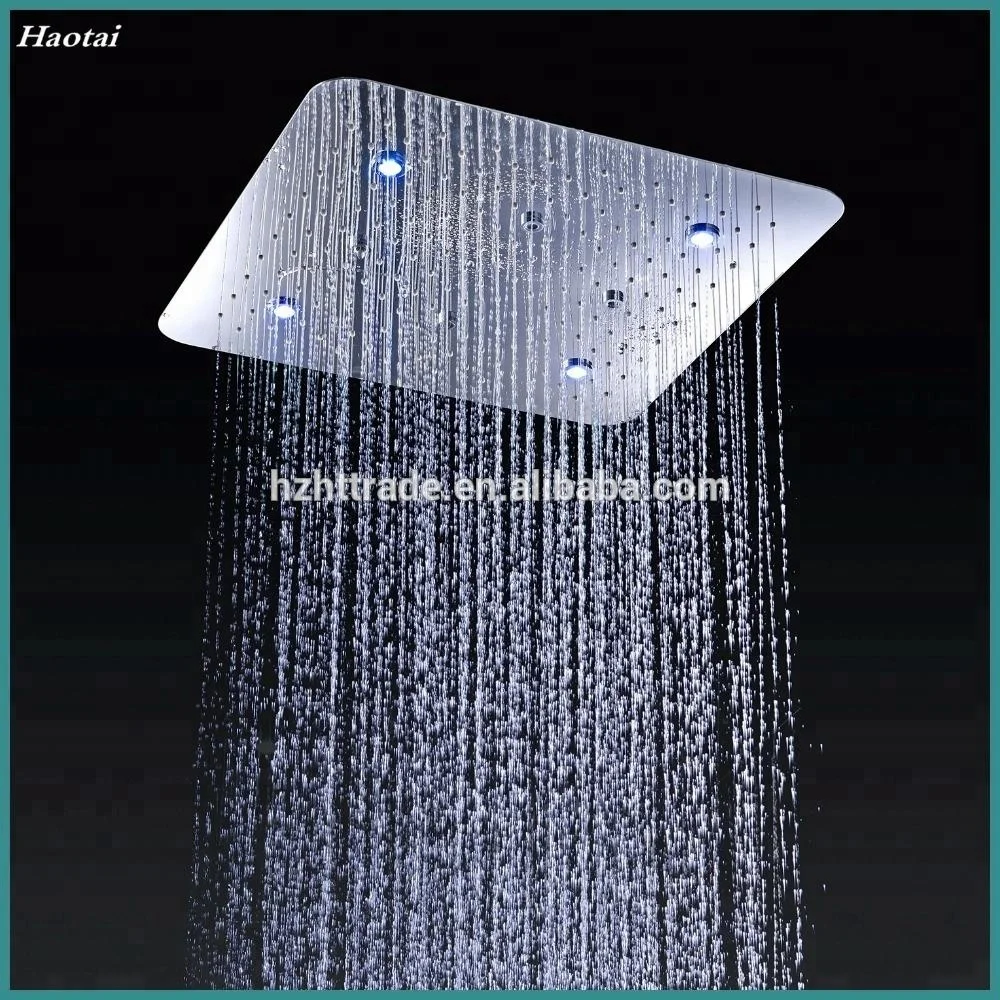 
LED SUS thermostatic Ceiling overhead big rain shower 