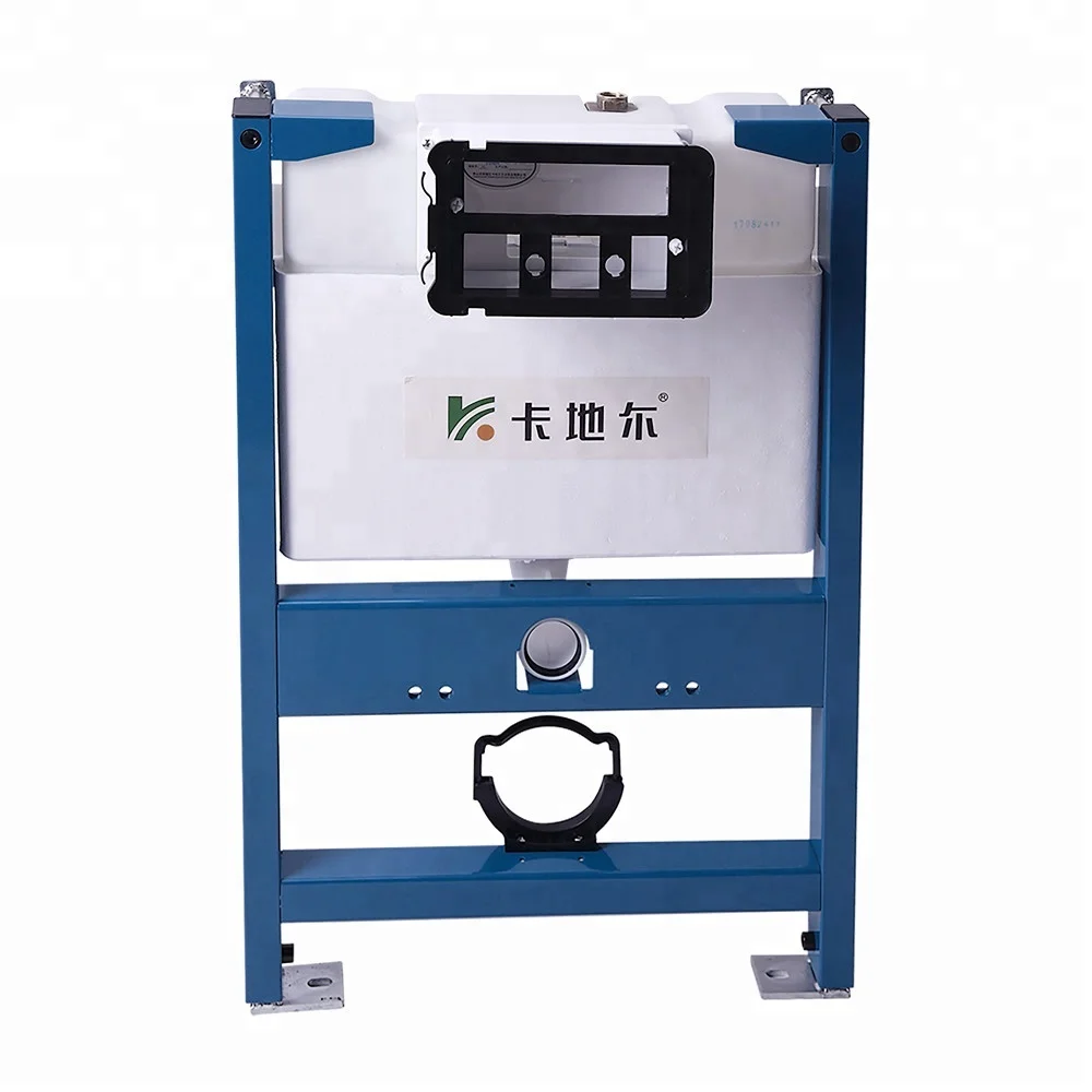 lower height front button toilet pan concealed cistern tank unit for wall mounted toilet pan