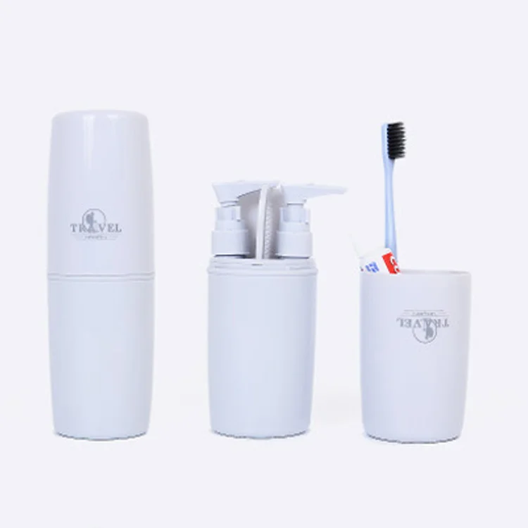 Экологичный косметический портативный пластиковый дорожный набор, дорожный держатель для зубной щетки и зубной пасты, Дорожный Чехол для зубной щетки