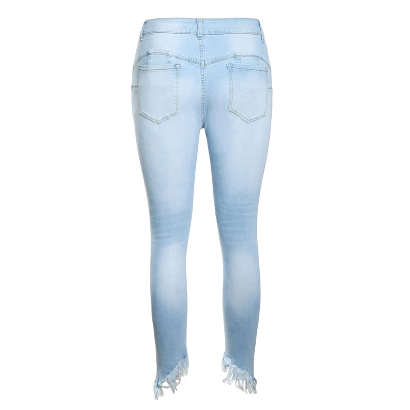 Знаменитые женщины, оптовая продажа, Колумбийская мода, рваные, стильные женские узкие, пользовательские брендовые джинсы