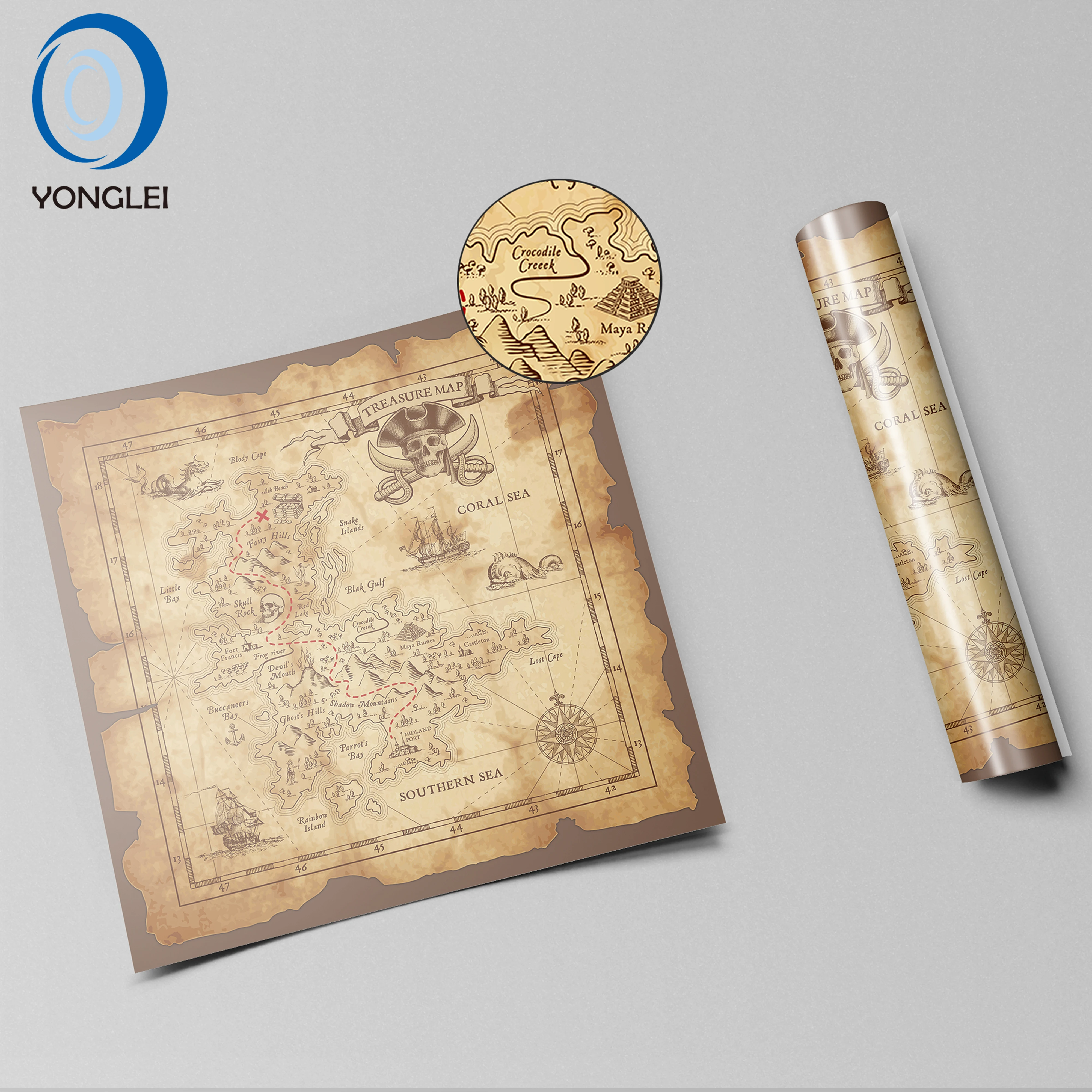 1.4-1B1 Reusable Dry Erase Battle Game Mat D&D Mat Non Stain Mat