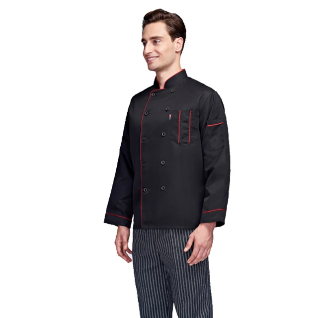 
Long sleeve kitchen chef jackets chef uniform design 