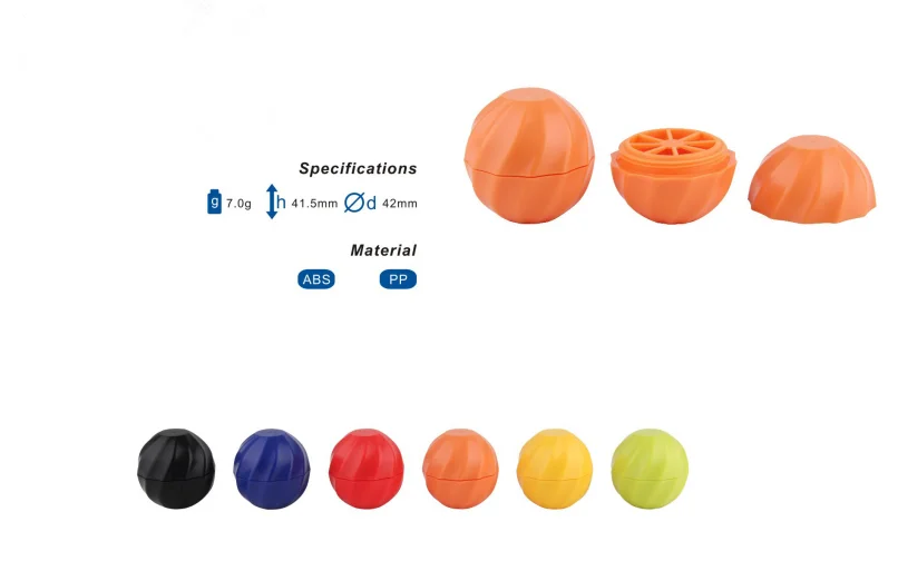 Makeup free samples 7g lip balm ball container / mini lip gloss container