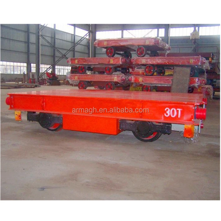 electric rail cart platform cable drum power rail coil transfer cart