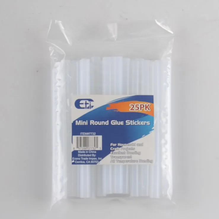 
25CT Mini Round Hot Melt Glue Sticks for Glue Gun 
