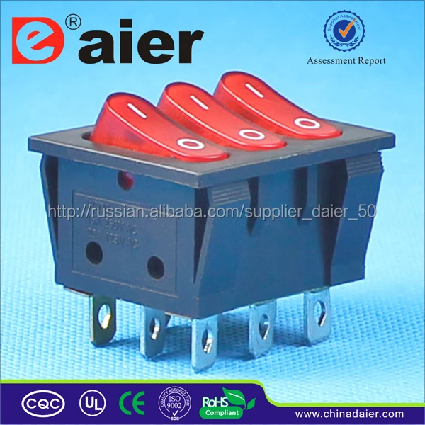 KCD2-3101N Трёхполюсный Перекидной Переключатель