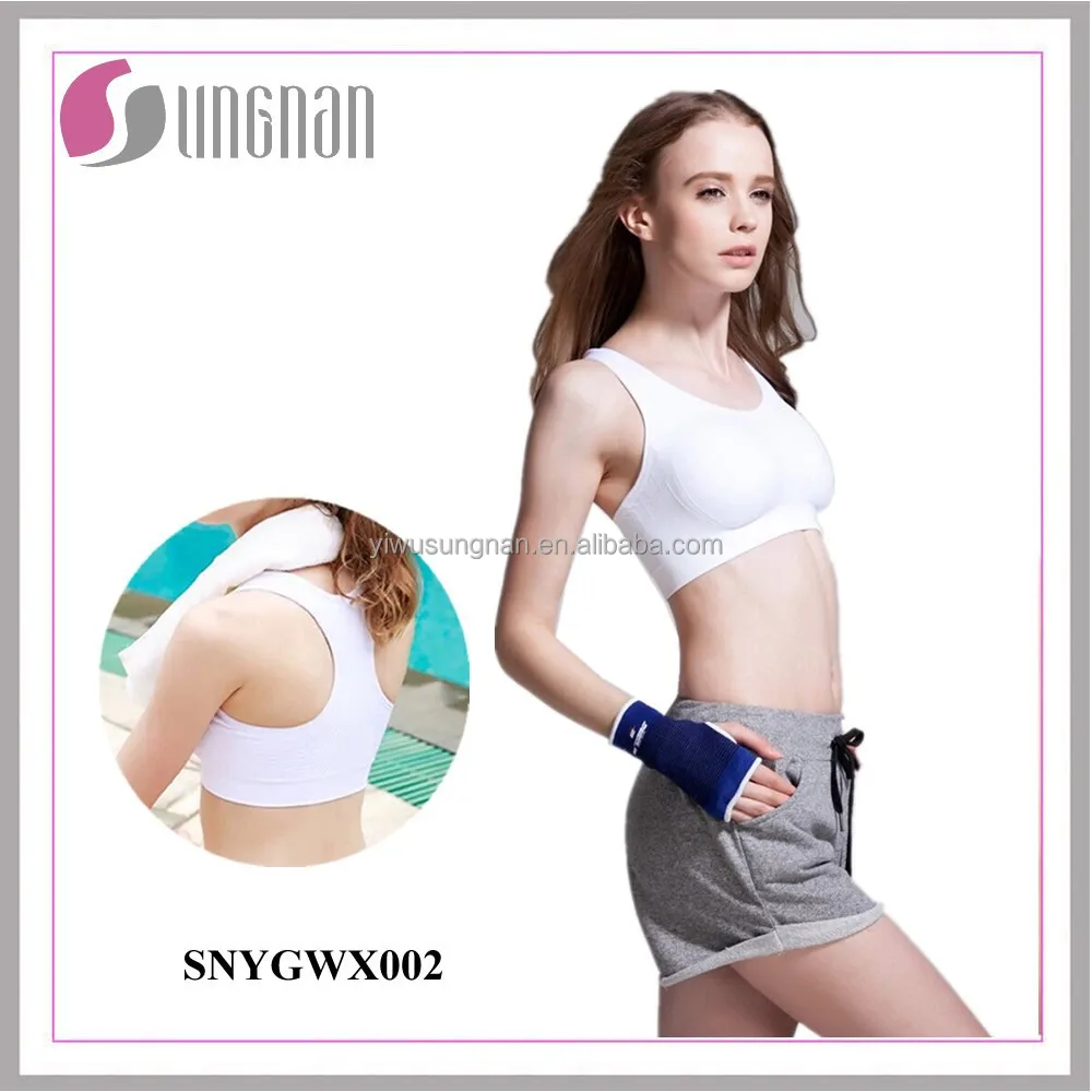 New Design Thin Models Wireless Yoga Sleep Running Shockproof Gather Sports Bra