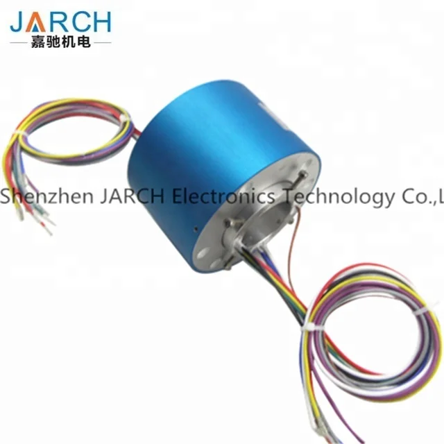  12mm/120mm/500mm Through hole electrical rotary joint carbon brushes slip
