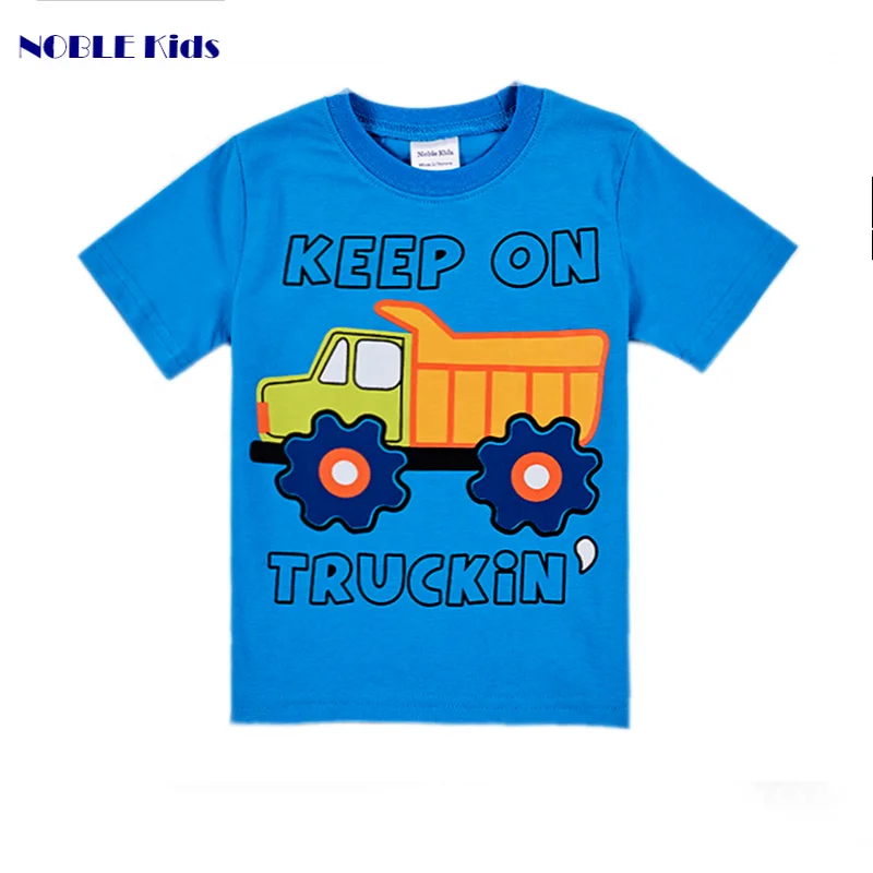 
wholesale stock new design children cartoon tops baby boy fashion summer tshirts car 