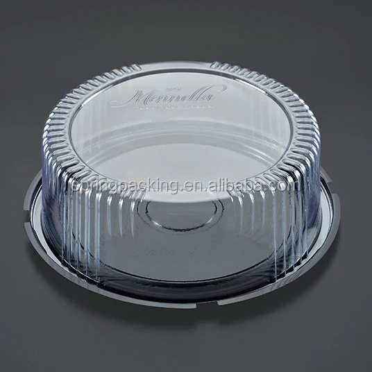 PET Plastic round cake box dome for packing cake food dessert pastry tray