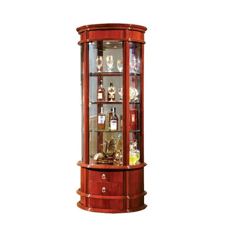 LUX Customized Wine Shop Interior Design Wood Display Cabinet Wine Store Fureiture