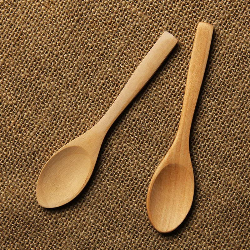 13 pcs different sizes Promotion Gift Custom Printed Wooden Spoons soup spoon reusable Handmade premium cutlery