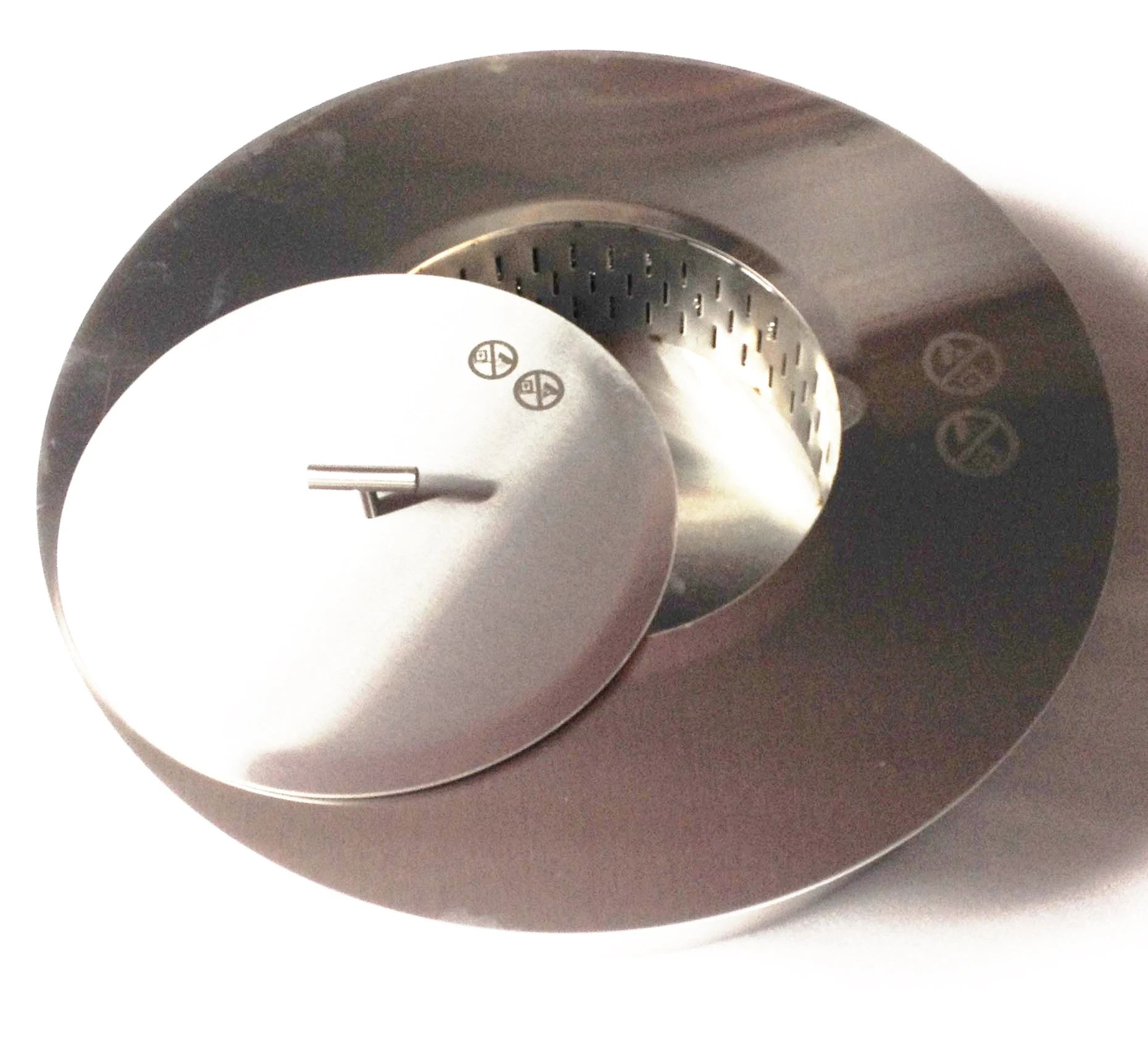 Wall Mounted Steel Diameters Apartment Indoor High Quality 50cm Ethanol Fireplaces Bio Alcohol Round Insert Fireplaces