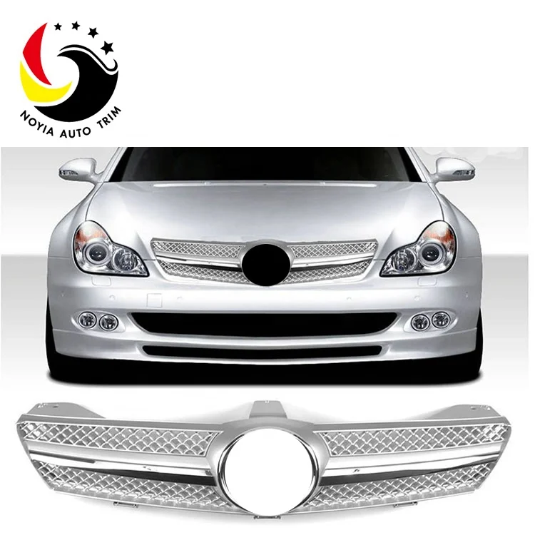 Front  Grille for Mercedes Benz W219 Black  Silver AMG style  grill for benz w219  CLS CLASS  2004-2007