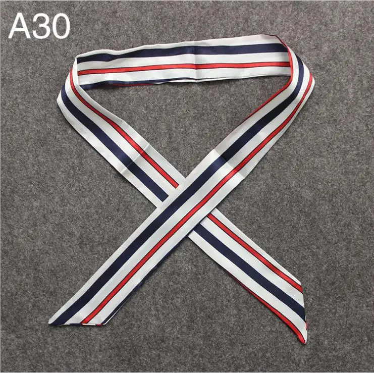 Узкий шейный платок в упаковке тонкий шарф маленькая шелковая лента ручка