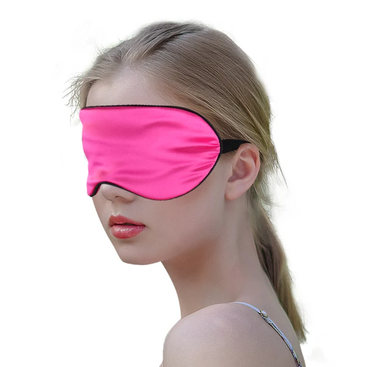 Wholesale Custom 2021 New Double-Side Silk Satin Soft Smooth Travel Sleep Eye Mask For Sleeping