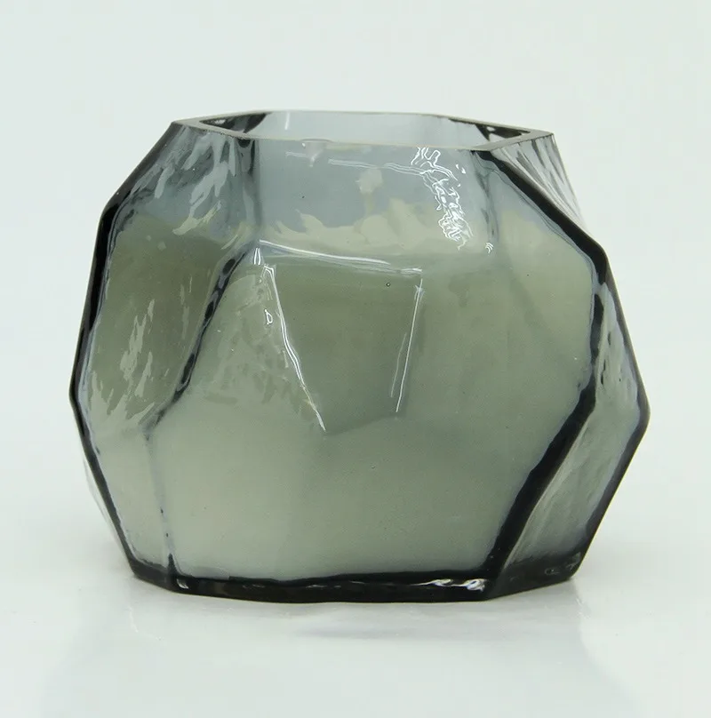 High Quality GEO Candle Containers Black Candle Jars Candle Holder