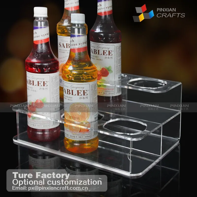 Factory custom-made clear Acrylic Cup Stand Beer Mug Holder Acrylic Wine Rack