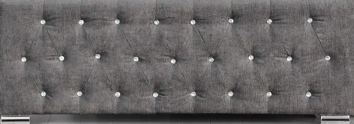 Tall headboard velvet fabric storage LED bed