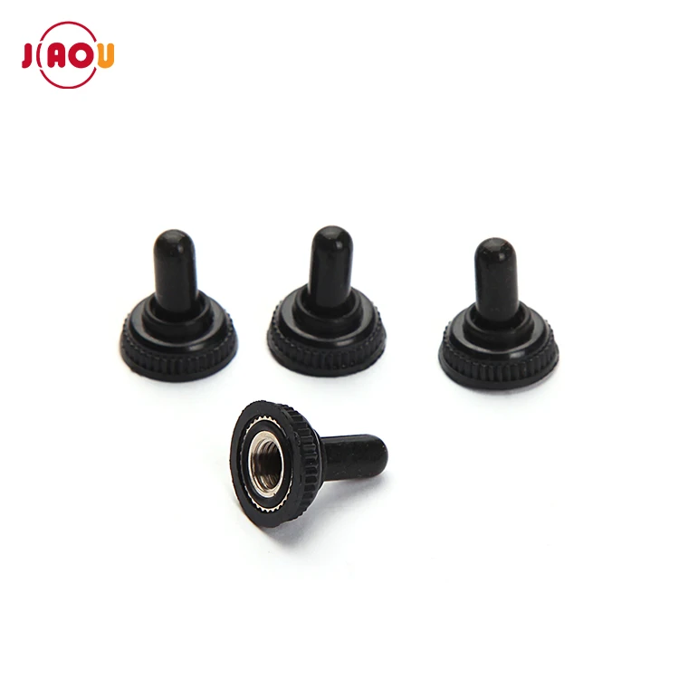 WPC-05 JIAOU  12mm Black Toggle Switch Waterproof  Rubber Resistance Cover/Dust Boot Tarpaulin
